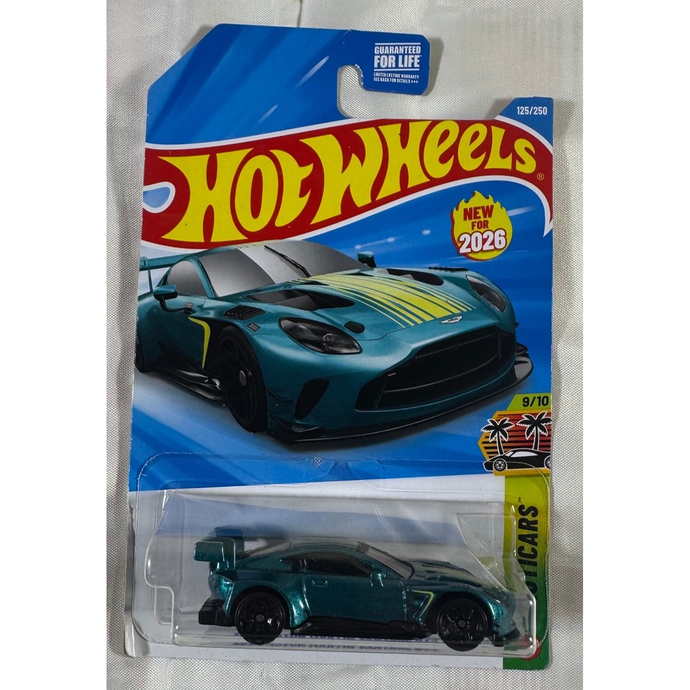 Hot Wheels Aston Martin Vantage GTE Teal HW Exotics 125/250 2024 Diecast Car